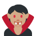 🧛🏽 vampire: medium skin tone display on Twitter